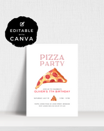 Pizza Party Birthday Party Invite Ages 1-90 | Digital Download ALW65