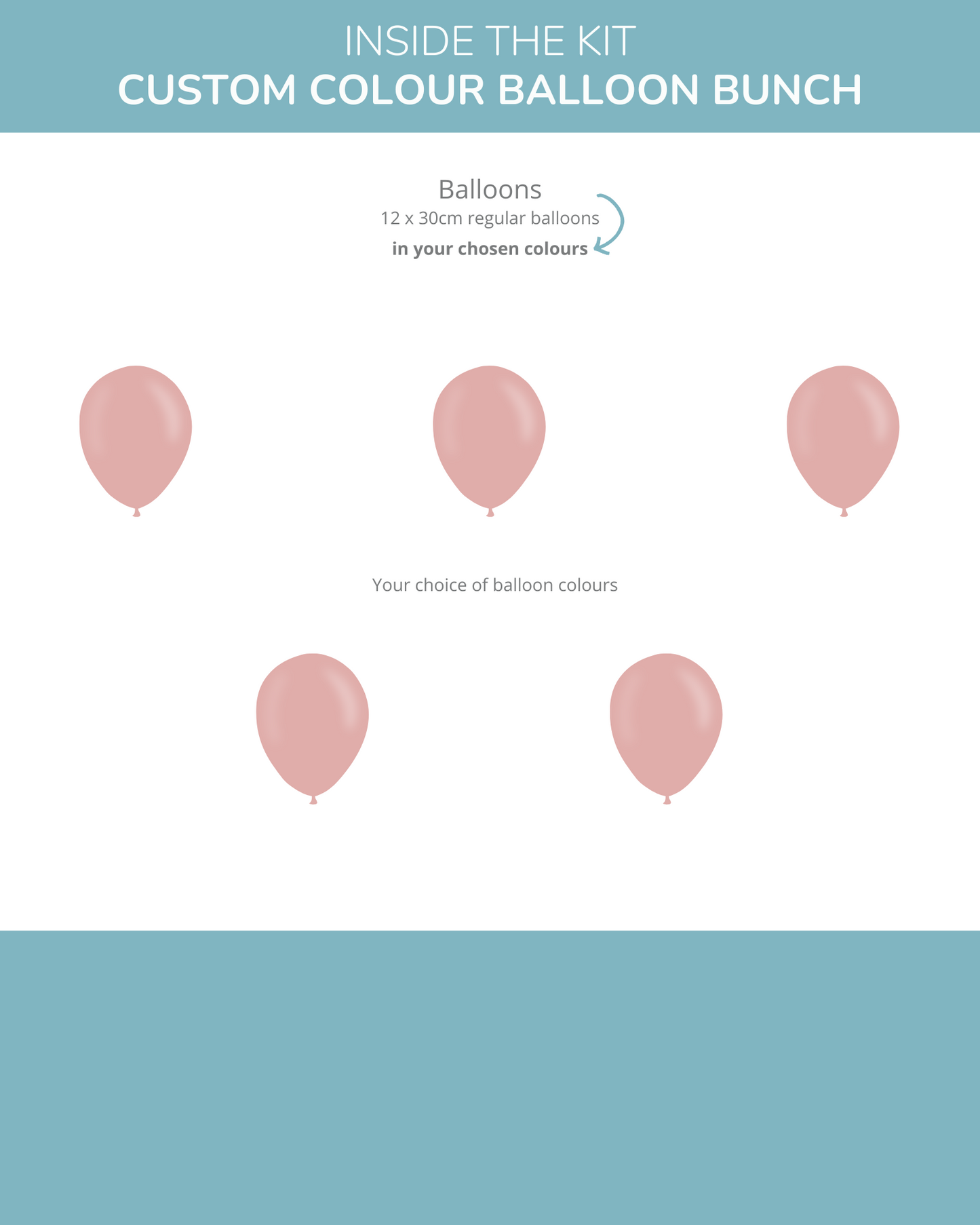 A collection of twelve pastel balloons in various shapes, showcasing a soft color palette against a light background.