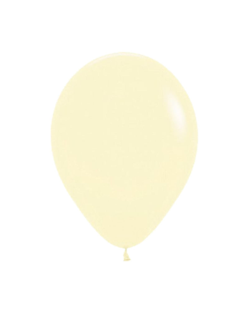 Pastel Matte Yellow Balloon Regular 30cm - A Little Whimsy