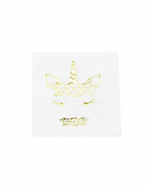Gold Foil Unicorn Napkins - A Little Whimsy