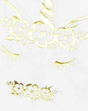 Gold Foil Unicorn Napkins - A Little Whimsy