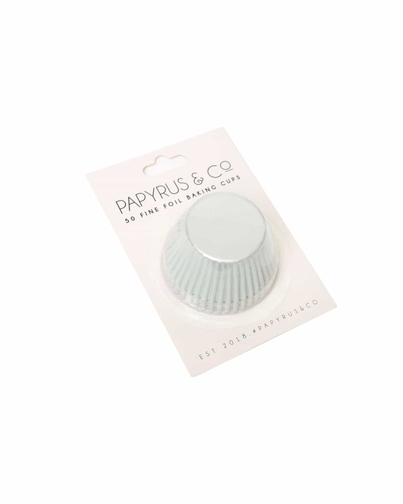 White Foil Cupcake Baking Cups Standard 50mm - A Little Whimsy