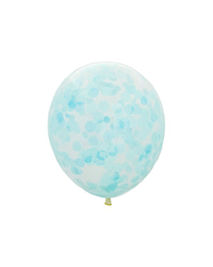Blue Confetti Balloon Regular 30cm - A Little Whimsy