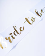 Bride to Be Sash - A Little Whimsy