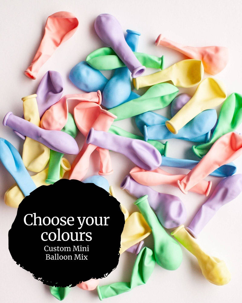 Custom Colour Mini Balloons Mix