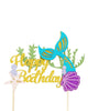 Glitter Mermaid Cake Topper