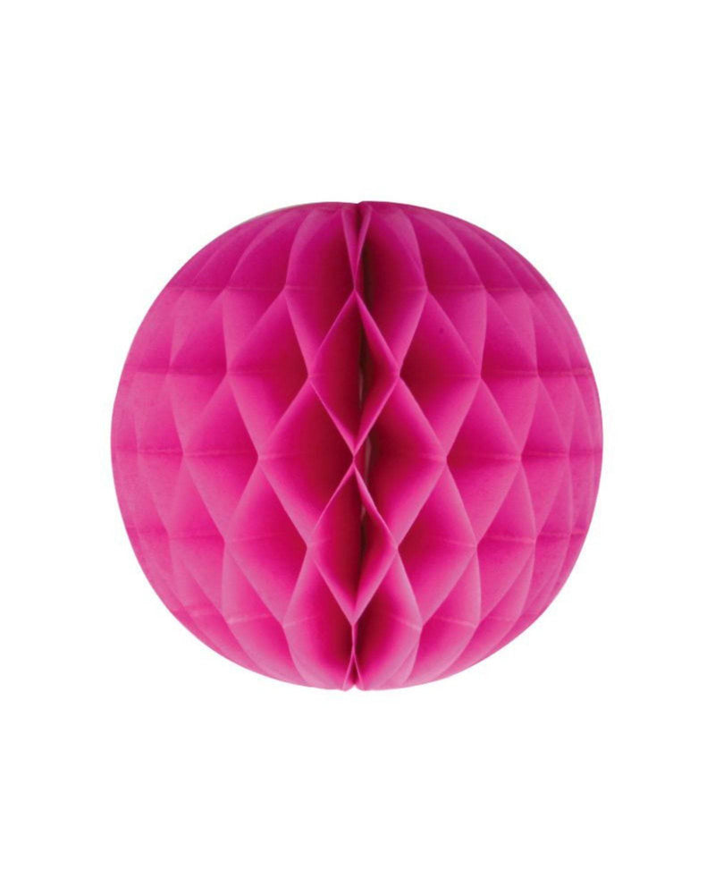 Honeycomb Hot Pink Ball 15cm - A Little Whimsy