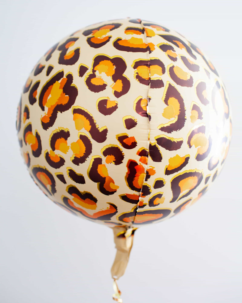 Leopard Print Foil Orbz Balloon