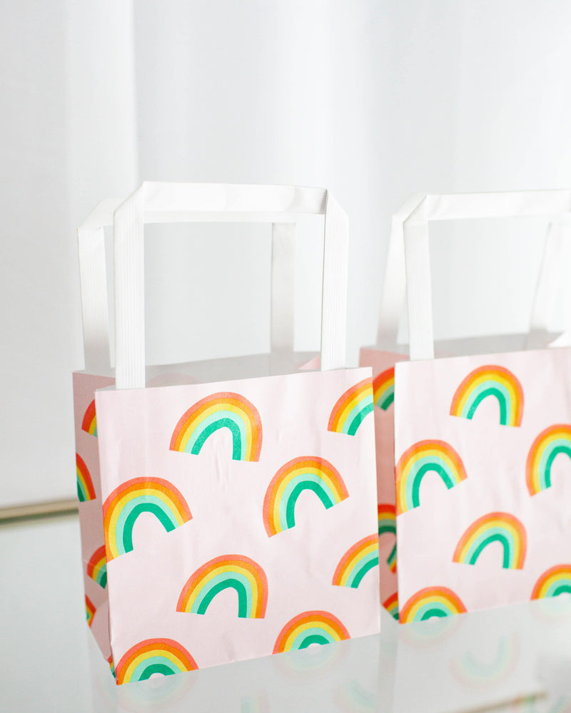Rainbow Paper Gift Bags - A Little Whimsy