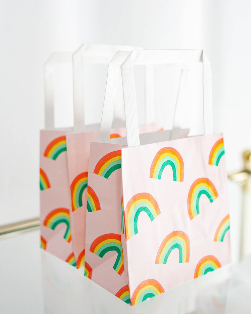 Rainbow Paper Gift Bags - A Little Whimsy