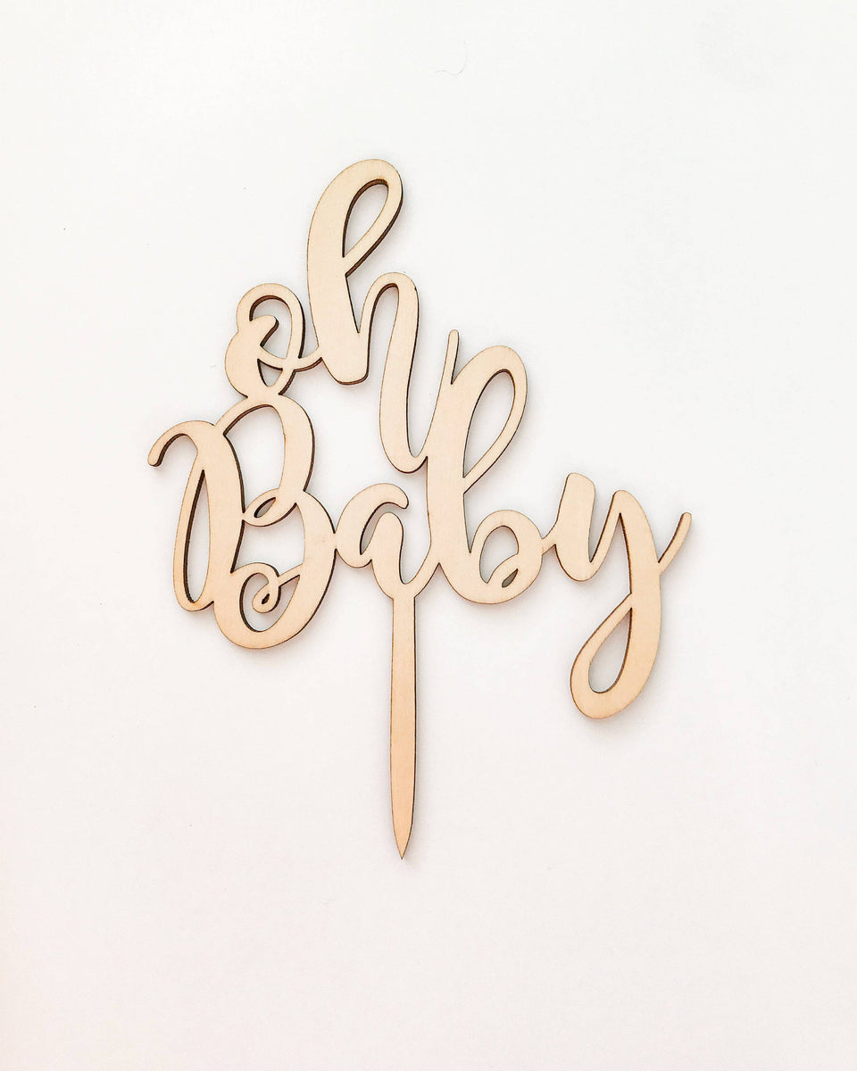 Oh baby best sale cake topper