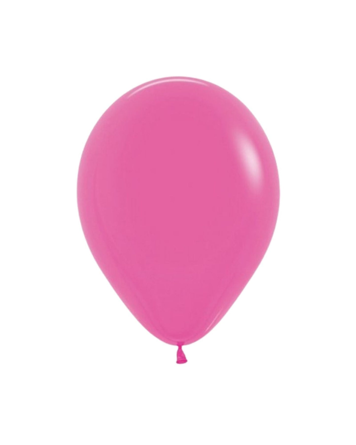 Bright fuchsia balloon with a glossy finish, floating against a white background, adding a pop of color.