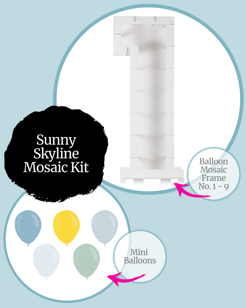 Sunny Skyline DIY Balloon Mosaic Kit