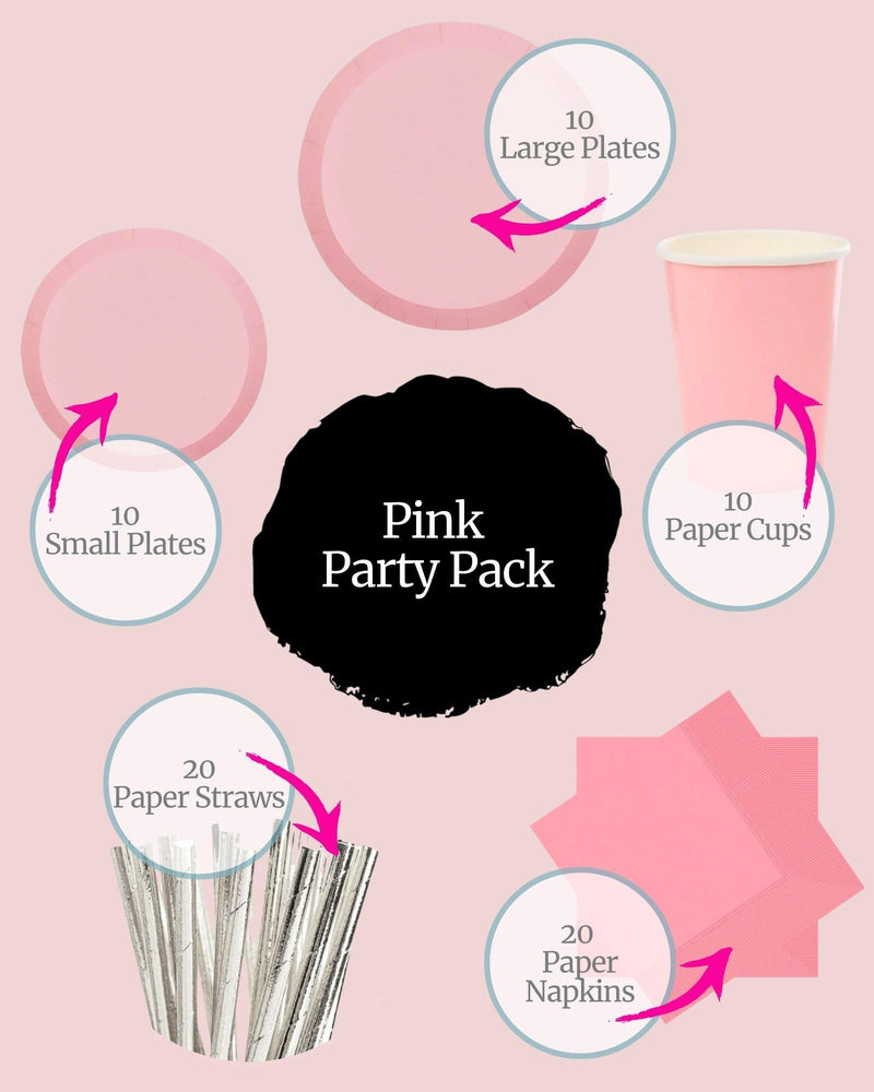 Pink Tableware Party Pack