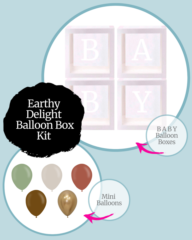 
            
                Load image into Gallery viewer, Earthy Delight BABY Balloon Box Kit
            
        