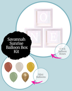Savannah Sunrise ONE Balloon Box Kit