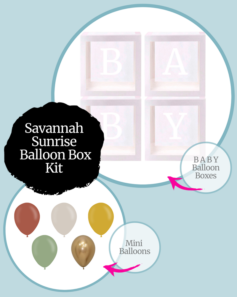 Savannah Sunrise BABY Balloon Box Kit