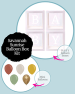 Savannah Sunrise BABY Balloon Box Kit