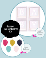 Sunset BABY Balloon Box Kit