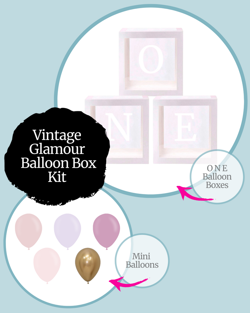 Vintage Glamour ONE Balloon Box Kit