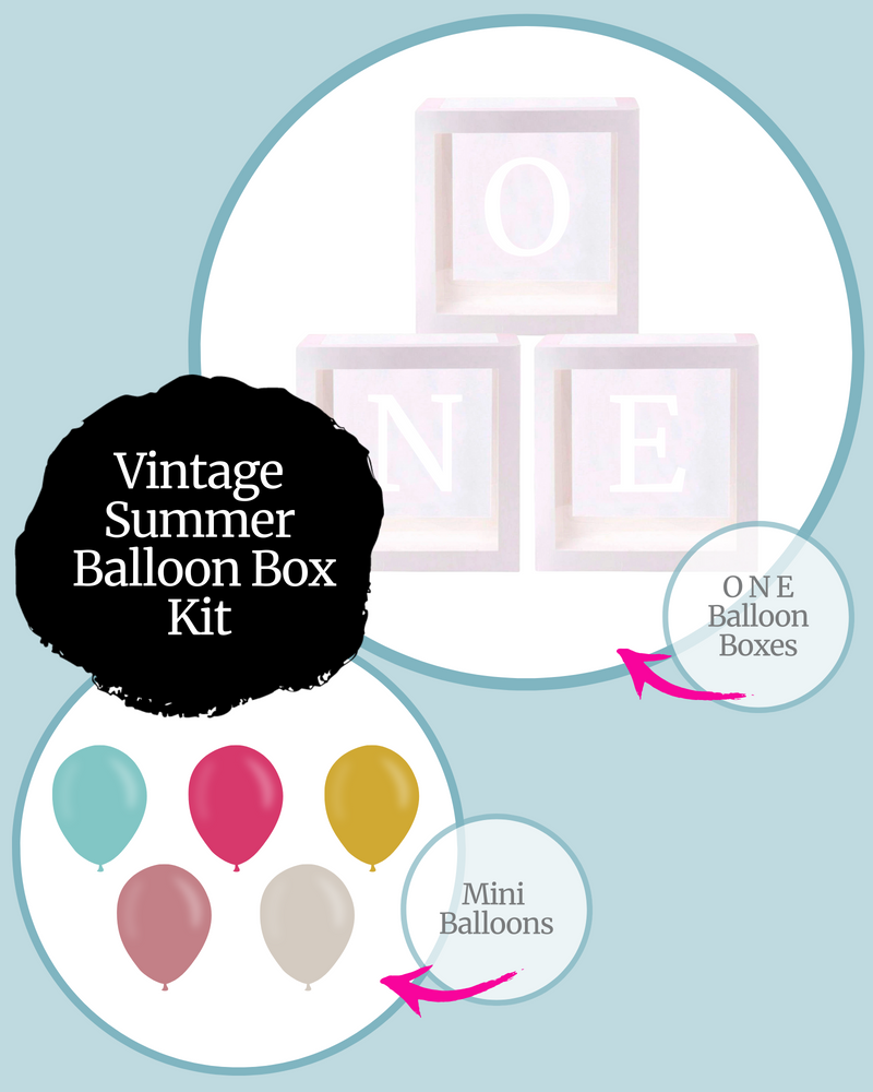 Vintage Summer ONE Balloon Box Kit