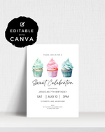 Sweet Celebration Birthday Party Invite Ages 1-90 | Digital Download ALW69