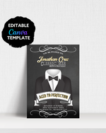 Classic Man Party Invite | Digital Download