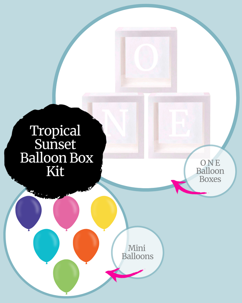 Tropical Sunset ONE Balloon Box Kit
