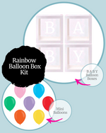 Rainbow BABY Balloon Box Kit