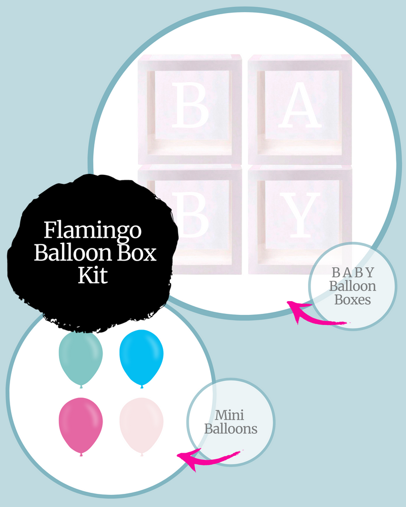 Flamingo BABY Balloon Box Kit