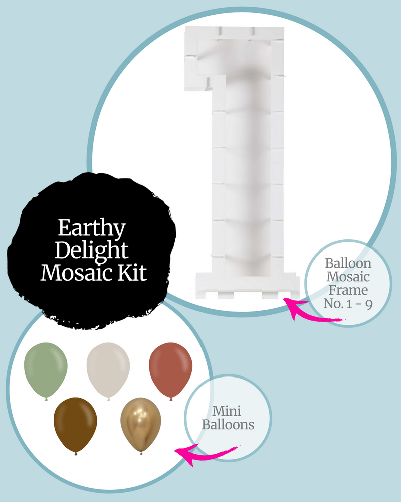 Earthy Delight DIY Balloon Mosaic Kit