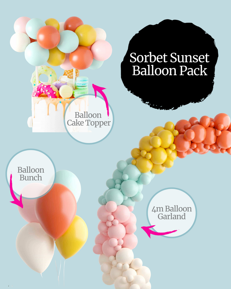 Sorbet Sunset Balloon Pack