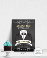 Classic Man Party Invite | Digital Download