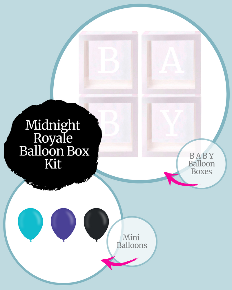 Midnight Royale BABY Balloon Box Kit