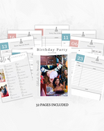 Birthday Party Planner | Digital Download