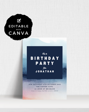 Birthday Party Invite | Digital Download ALW21