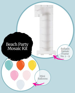 Beach Party DIY Balloon Mosaic Kit