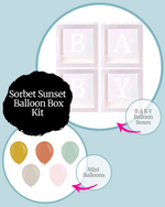 Sorbet Sunset BABY Balloon Box Kit