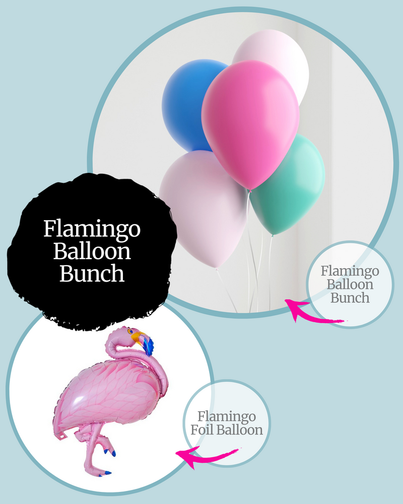 Flamingo Foil & Balloon Bunch Kit