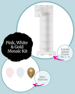 Pink, White & Gold DIY Balloon Mosaic Kit