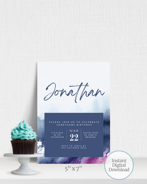 
            
                Load image into Gallery viewer, Birthday Party Invite | Digital Download ALW26
            
        