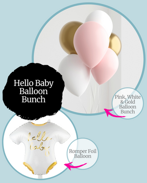 
            
                Load image into Gallery viewer, Hello Baby Pink Balloon Bunch Kit
            
        
