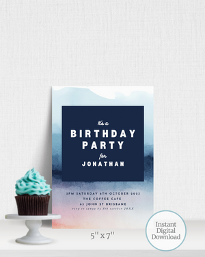 Birthday Party Invite | Digital Download ALW21