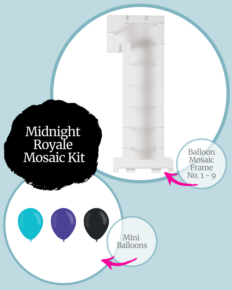 
            
                Load image into Gallery viewer, Midnight Royale DIY Balloon Mosaic Kit
            
        