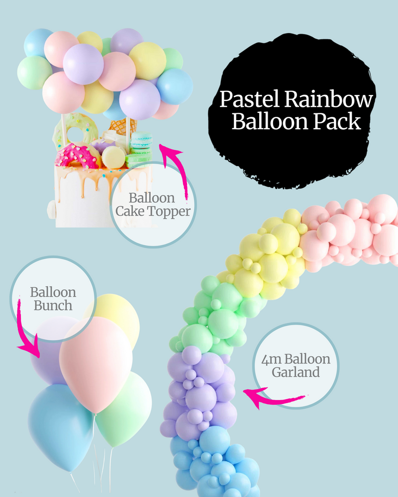 Pastel Rainbow Balloon Pack
