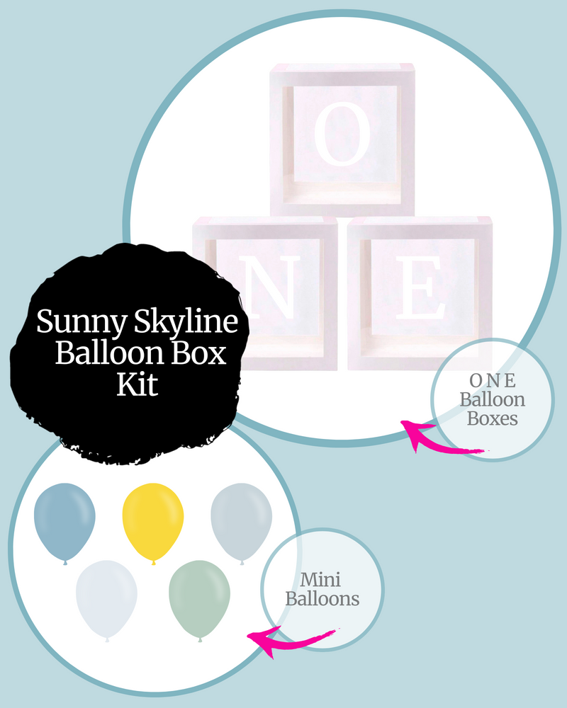 Sunny Skyline ONE Balloon Box Kit