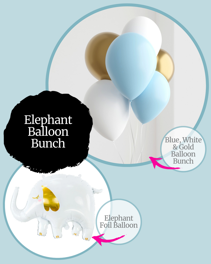 Elephant Blue Balloon Bunch Kit