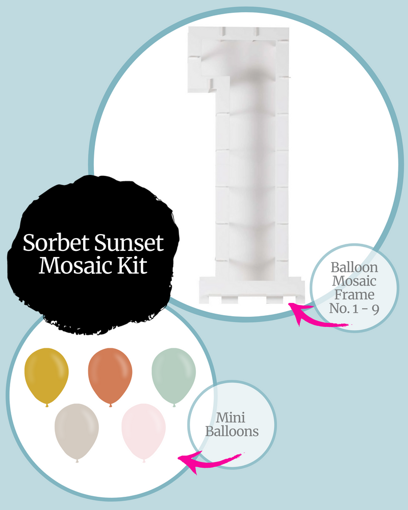 Sorbet Sunset DIY Balloon Mosaic Kit