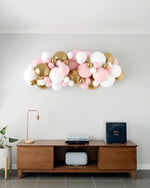 Pastel Pink, White & Gold DIY Balloon Garland Kit
