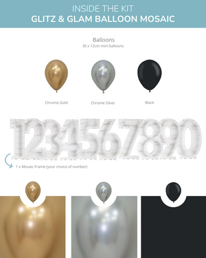 
            
                Load image into Gallery viewer, Glitz &amp;amp; Glam DIY Balloon Mosaic Kit
            
        